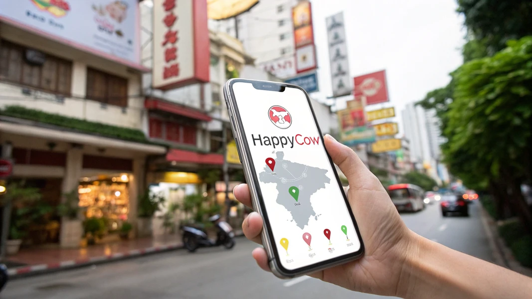 HappyCow - האפליקציה למציאת מסעדות טבעוניות וצמחוניות בתאילנד