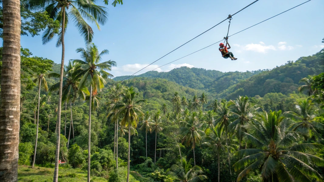 הרפתקת זיפליין בין עצי הקוקוס והג'ונגל בקוסמוי